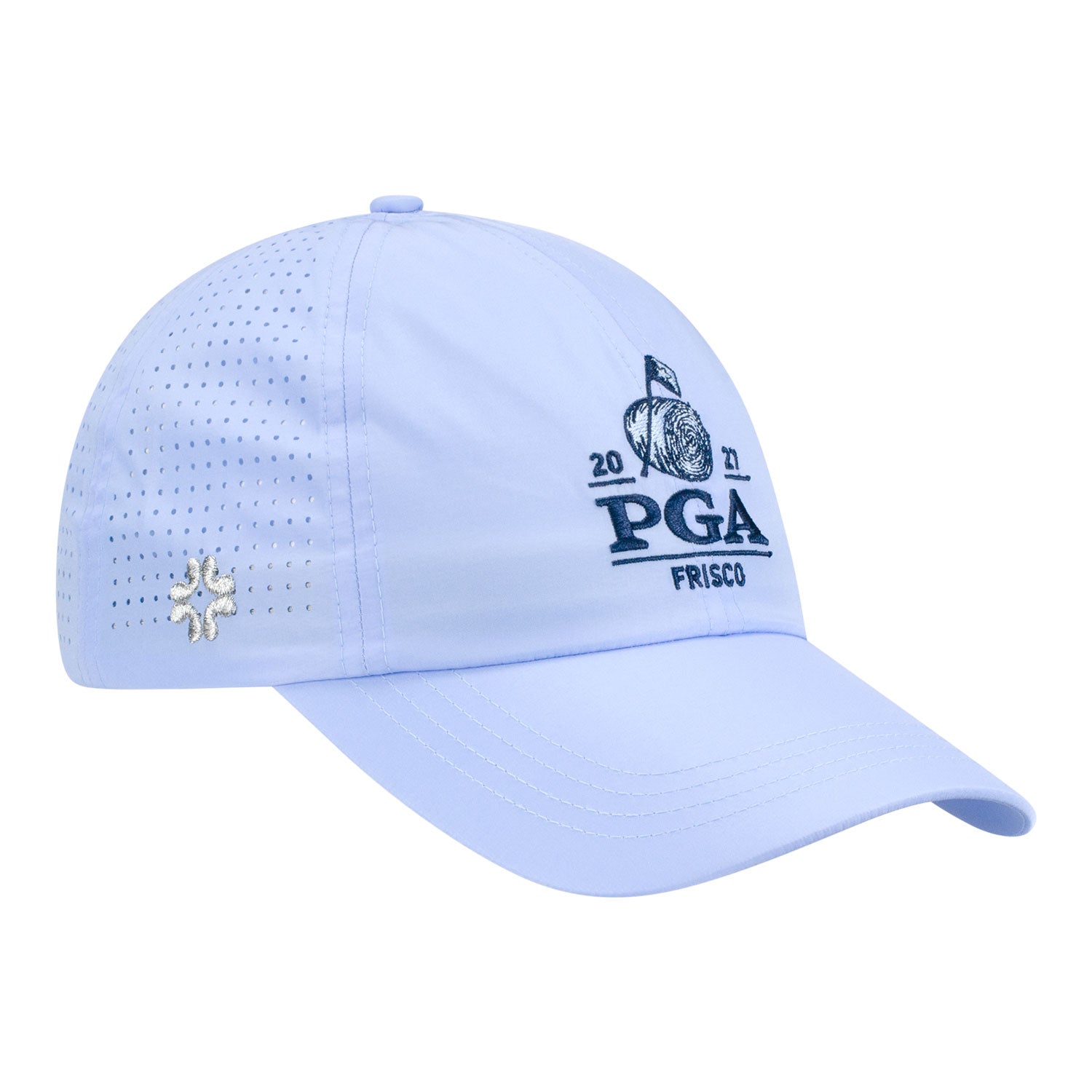 Vimhue 2027 PGA Championship Women's Sun Goddess Logo Hat in Blue - Front Left