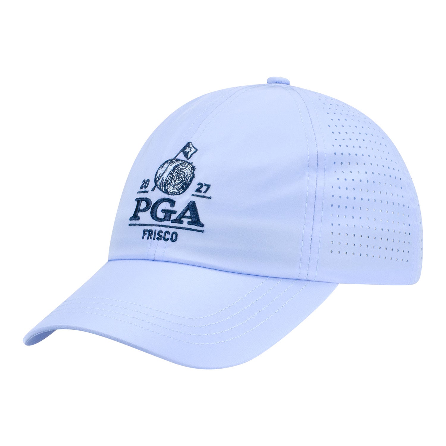 Vimhue 2027 PGA Championship Women's Sun Goddess Logo Hat in Blue - Front Left