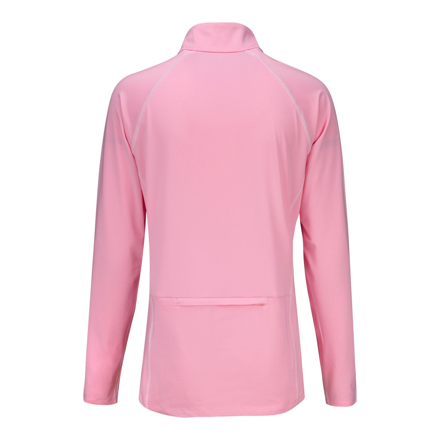 Ralph Lauren 2024 PGA Championship Ladies Lightweight Airflow Quarter Zip in Pink - Front View