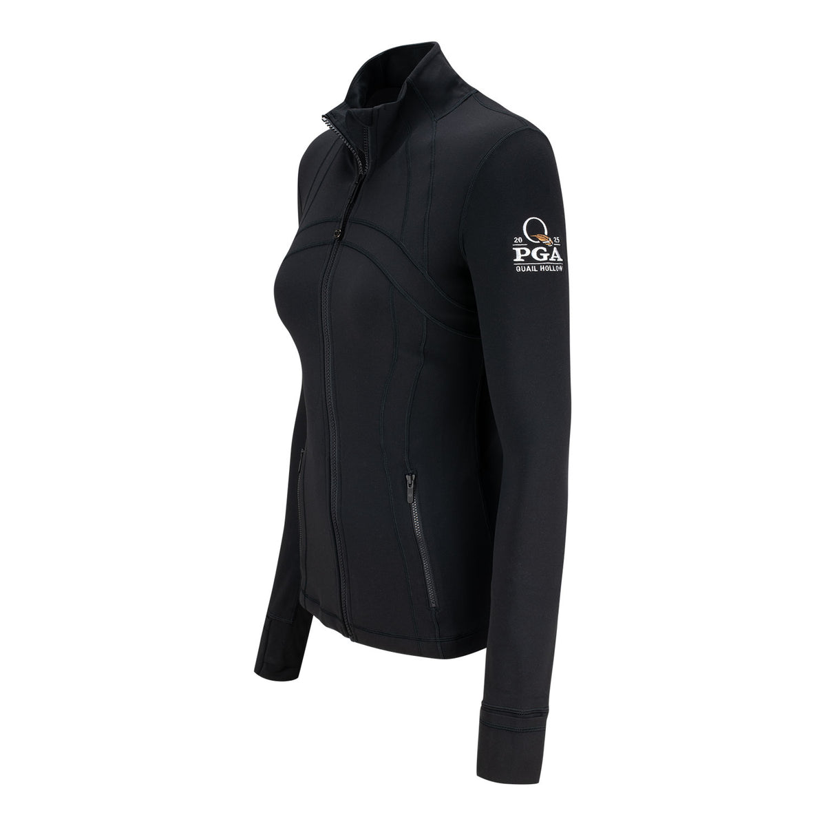 lululemon 2025 PGA Championship Women&#39;s Nulu Define Jacket in Black - Left Side View