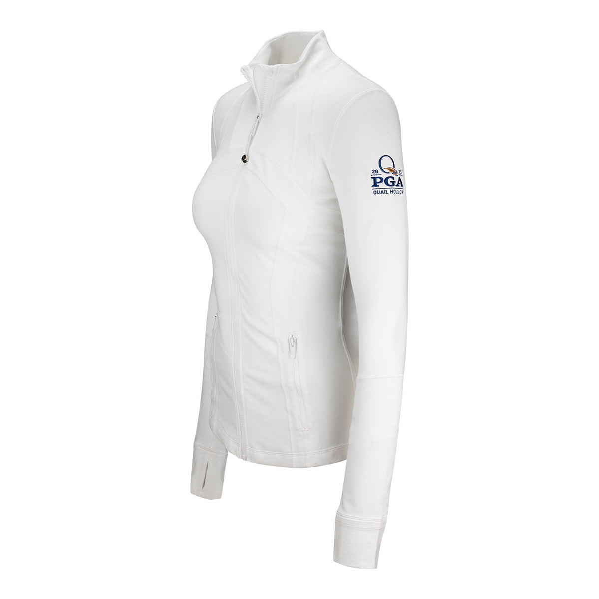 lululemon 2025 PGA Championship Women&#39;s Nulu Define Jacket in White - Left Side View