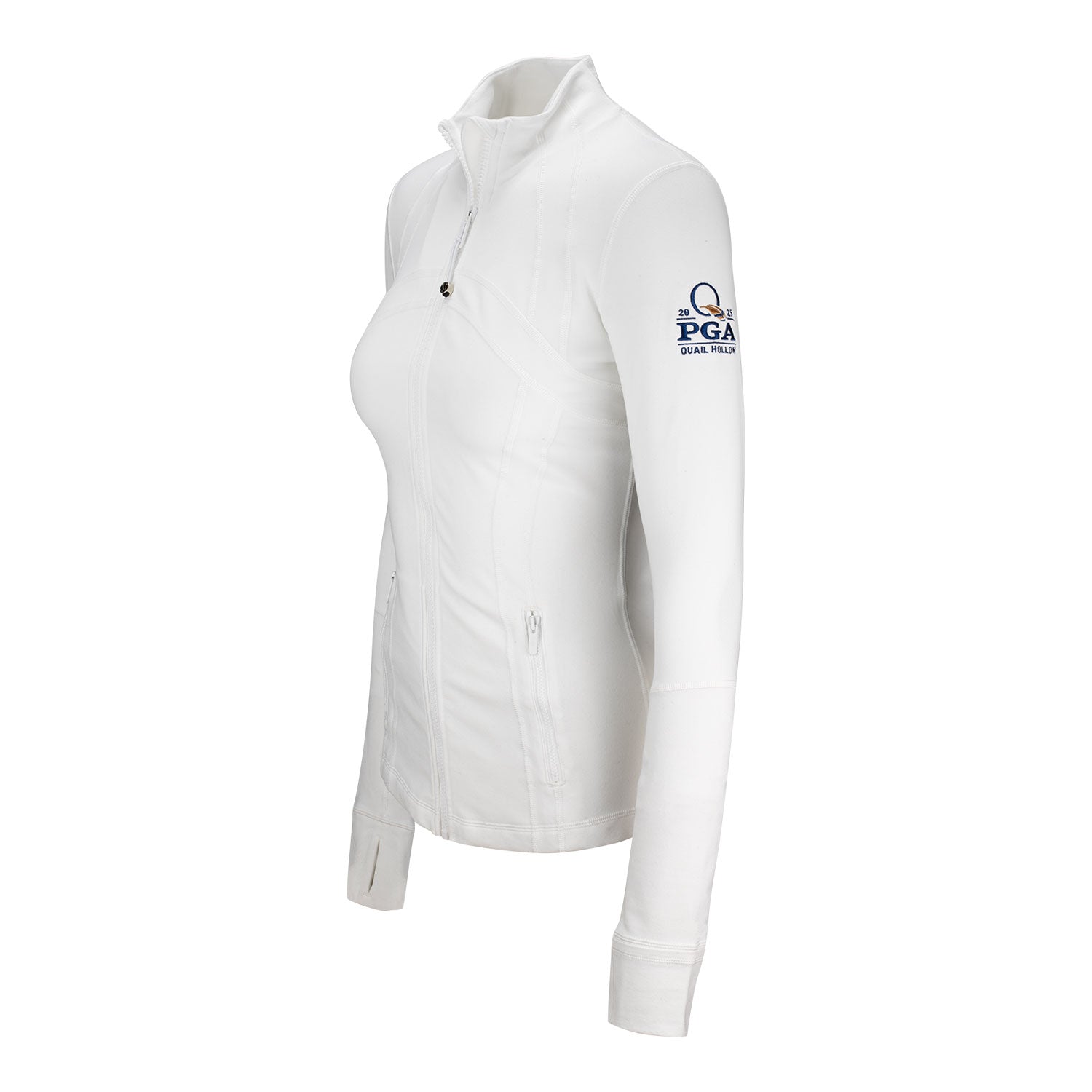 lululemon 2025 PGA Championship Women's Nulu Define Jacket in White - Front View