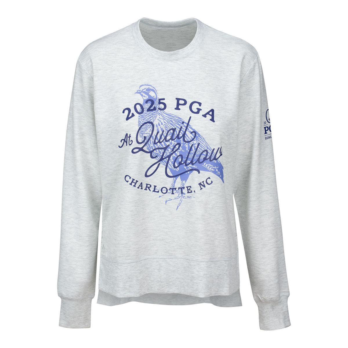 Ahead 2025 PGA Championship Women&#39;s At Quail Hollow Pullover in Pearl - Front View