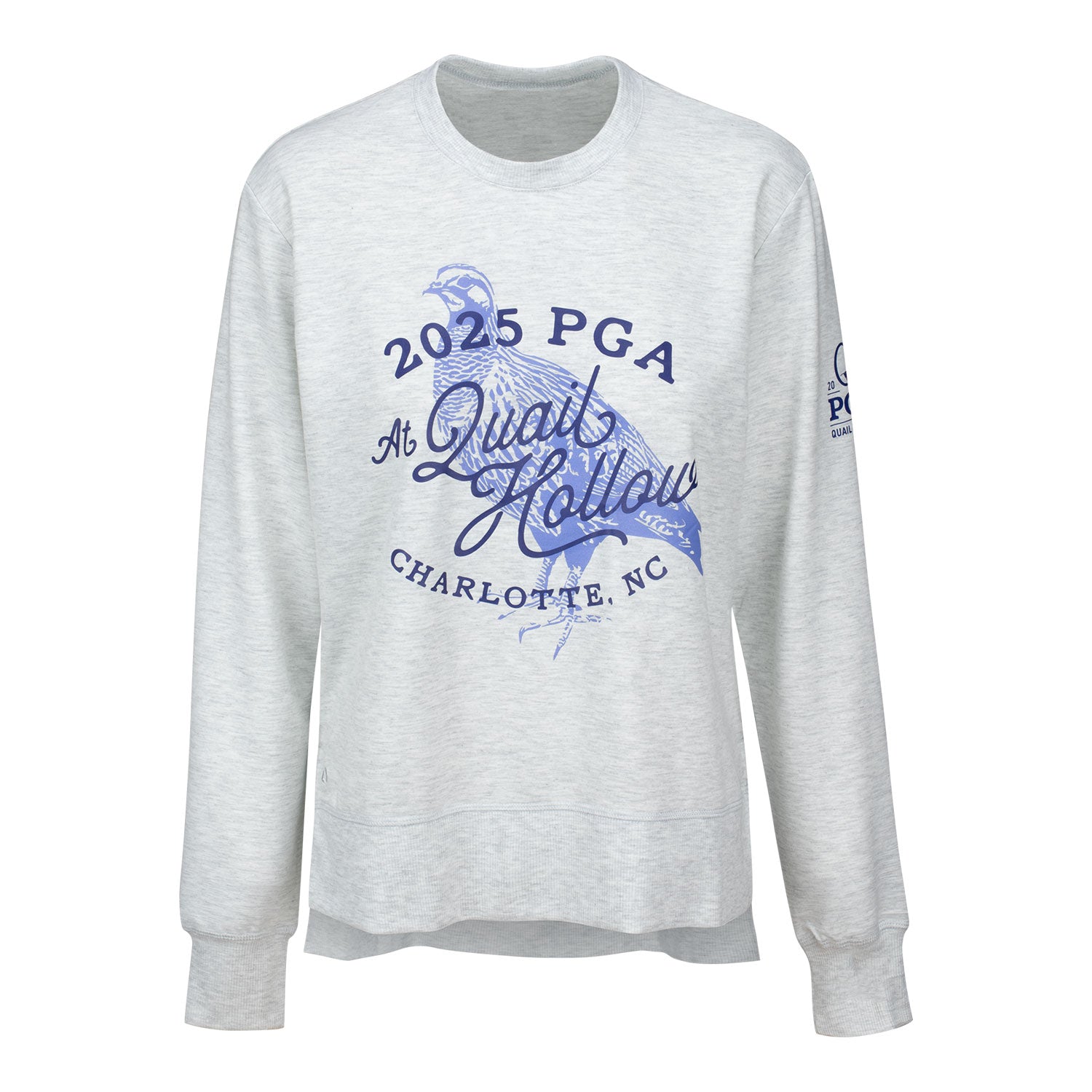 Ahead 2025 PGA Championship Women's At Quail Hollow Pullover in Pearl - Front View