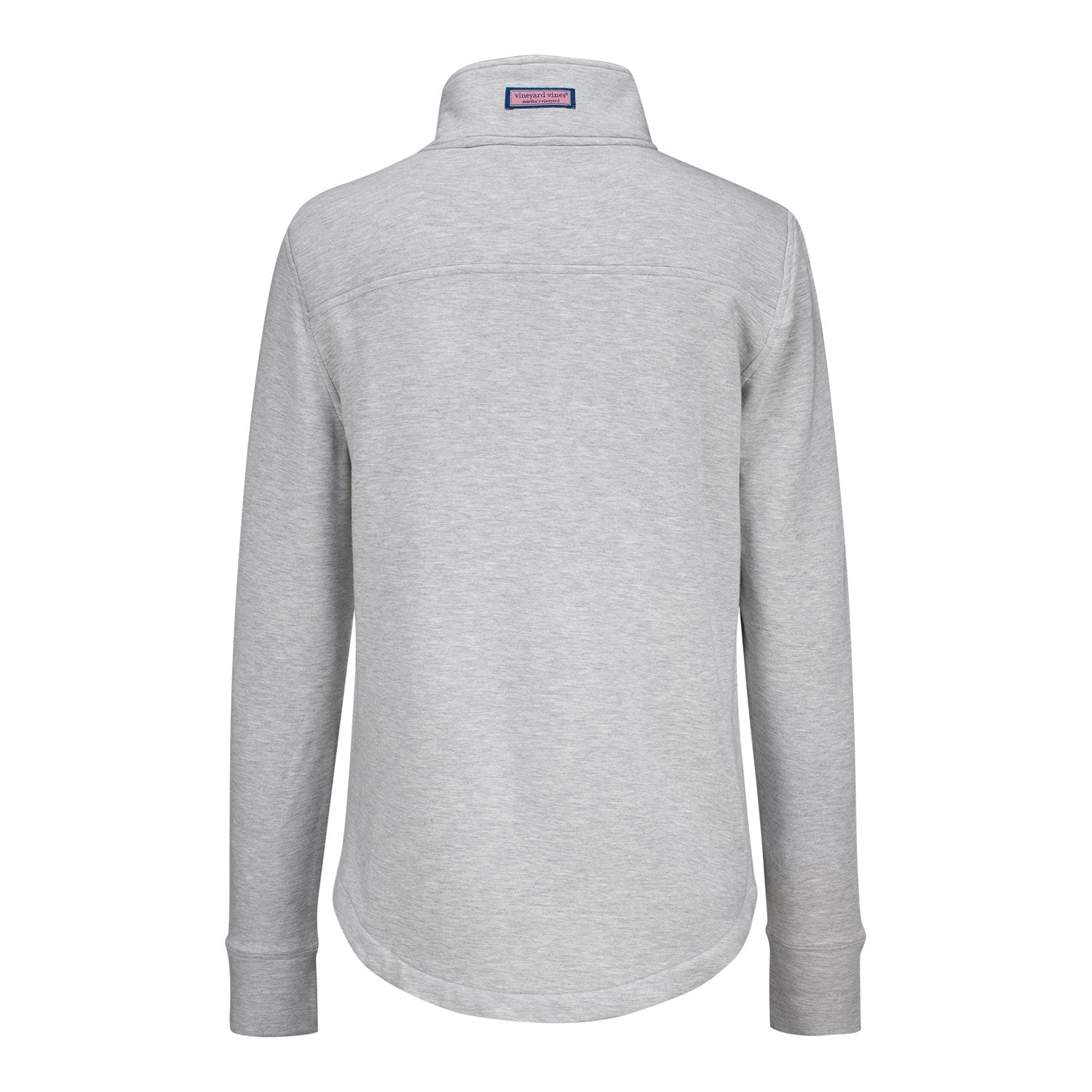 Vineyard Vines 2025 PGA Championship Women's Dreamcloth Shep Quarter Zip in Grey - Front View