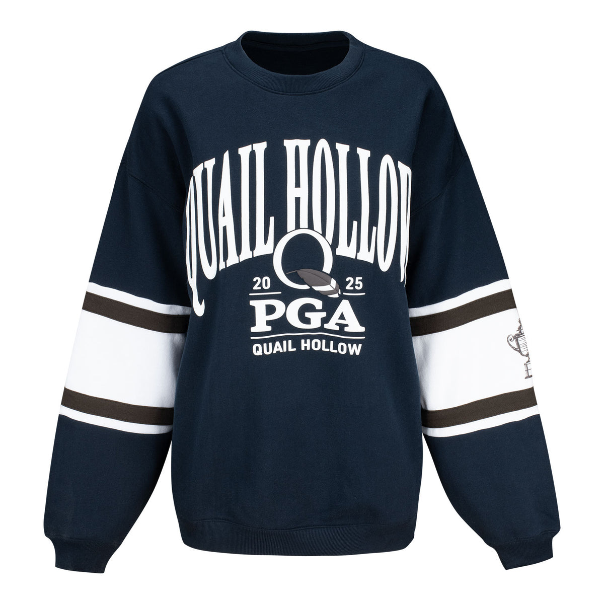 &#39;47 Brand 2025 PGA Championship Women&#39;s Steadfast Paneled Sleeve Crew Sweatshirt - Front View