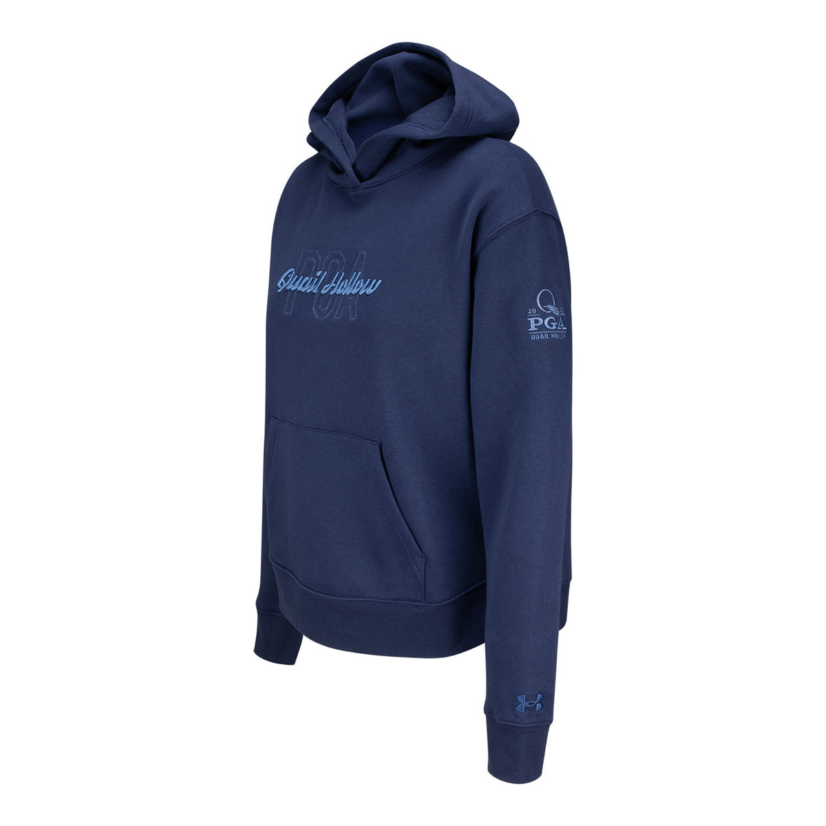 Under Armour 2025 PGA Championship Ladies Embroidered All Day Hoodie in Midnight Navy - Left Side View