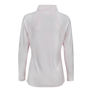 Peter Millar 2025 PGA Championship Ladies Melange Raglan Sleeve Perth in Pearl Pink - Back View