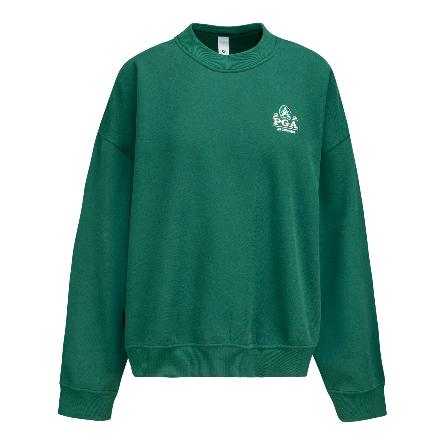 lululemon 2026 PGA Championship Women's Steady State Crew in Alouette Green - Front View