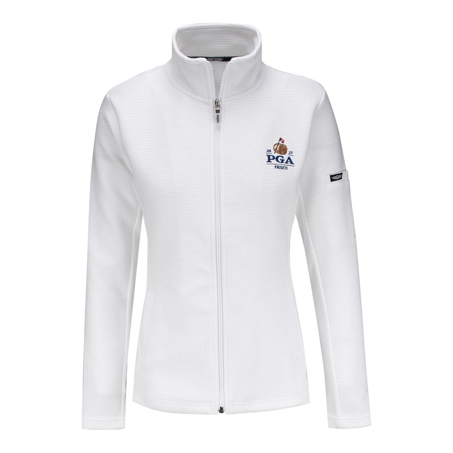 Straight Down 2027 PGA Championship Women's Swing Jacket in White - Front