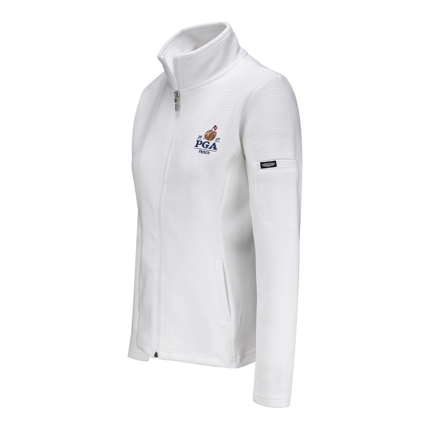 Straight Down 2027 PGA Championship Women's Swing Jacket in White - Front