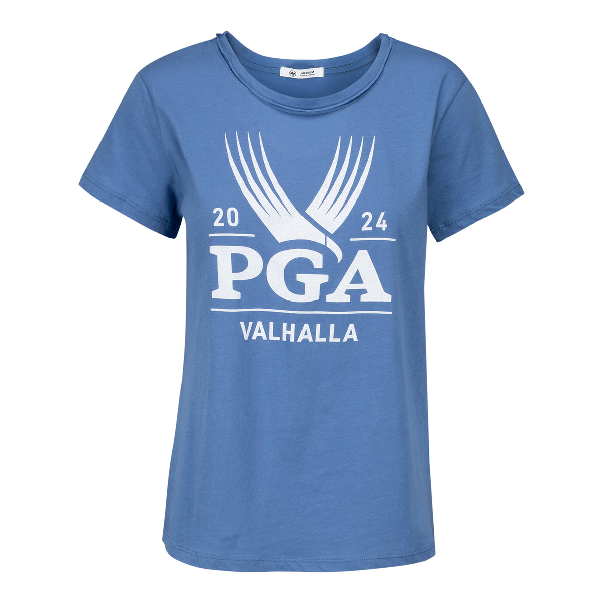47 Brand 2024 PGA Championship Women&#39;s Premier Frankie Short Sleeve Tee in Cadet Blue - Front View
