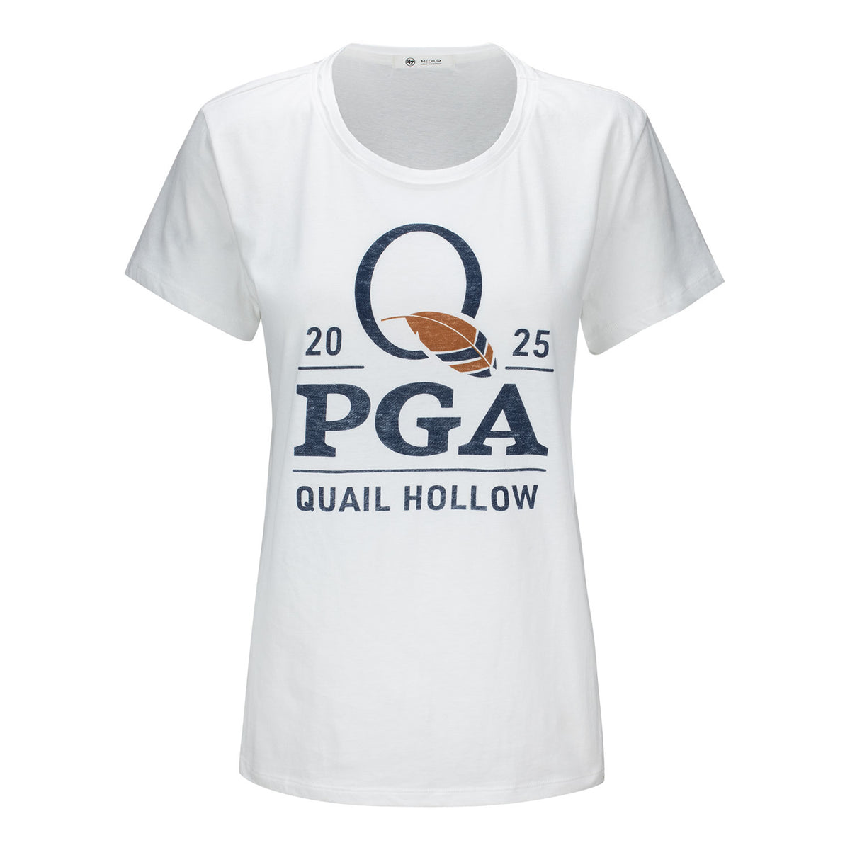 &#39;47 Brand 2025 PGA Championship Women&#39;s Frankie T-Shirt in White - Front View