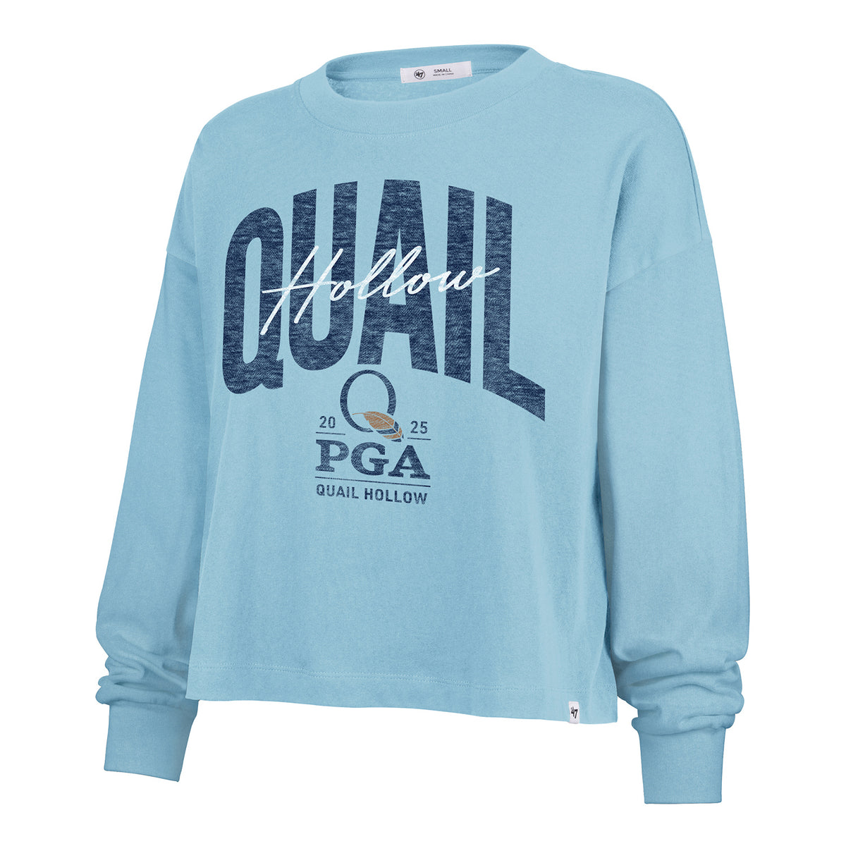 &#39;47 Brand 2025 PGA Championship Women&#39;s Muse Sydney Long Sleeve T-Shirt in Powder Blue - Front View