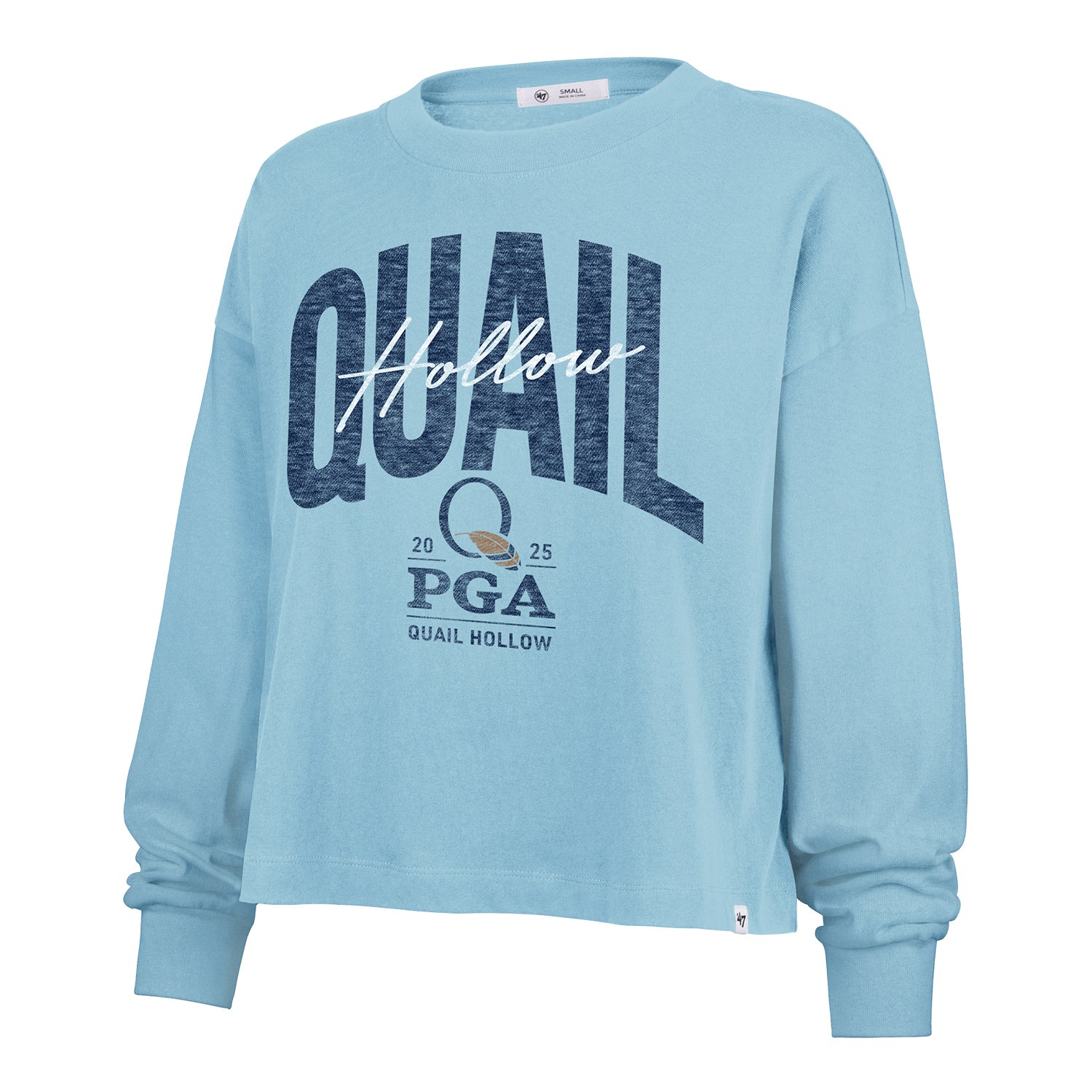 '47 Brand 2025 PGA Championship Women's Muse Sydney Long Sleeve T-Shirt in Powder Blue - Front View