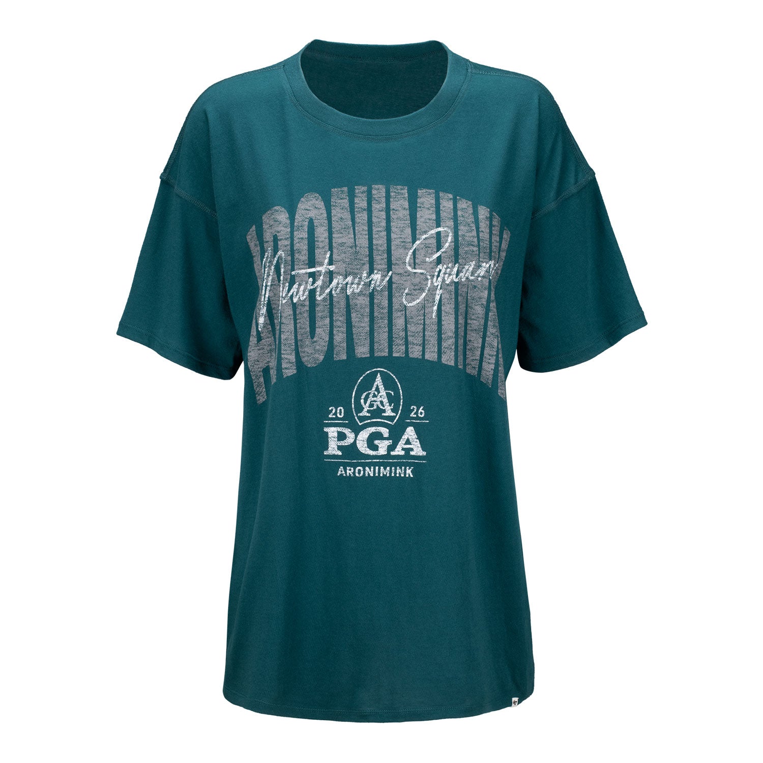 '47 Brand 2026 PGA Championship Women's Muse Sadie T-Shirt in Pacific Green - Front View