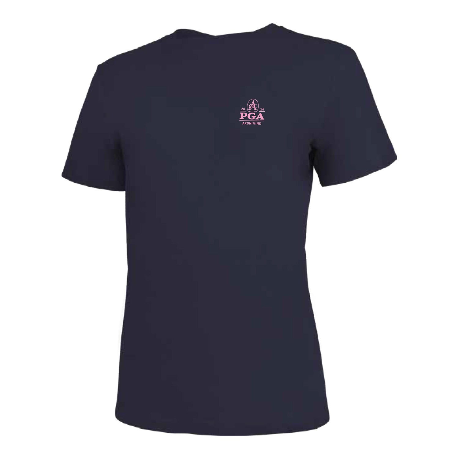 Ahead 2026 PGA Championship Women's 108th Graphic T-Shirt in Navy - Back View