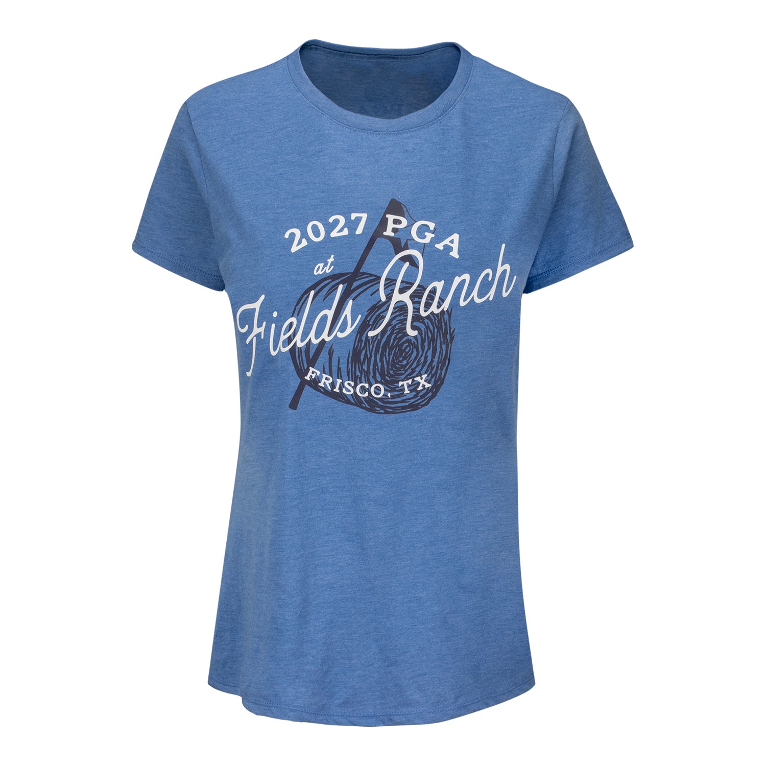 Ahead 2027 PGA Championship Women's Danby T-Shirt in Maritime Blue - Front View