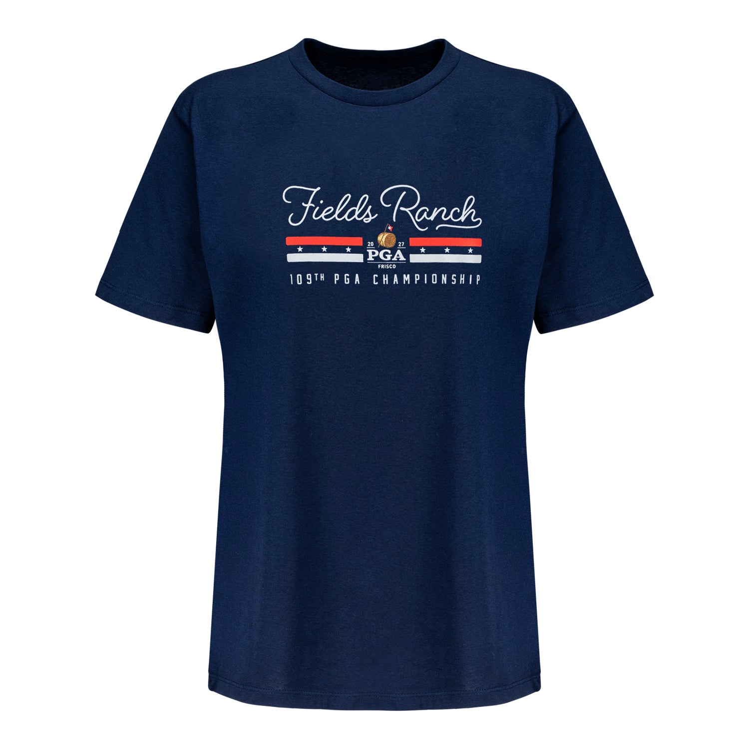 Under Armour 2027 PGA Championship Women's Performance Cotton T-Shirt in Navy - Front