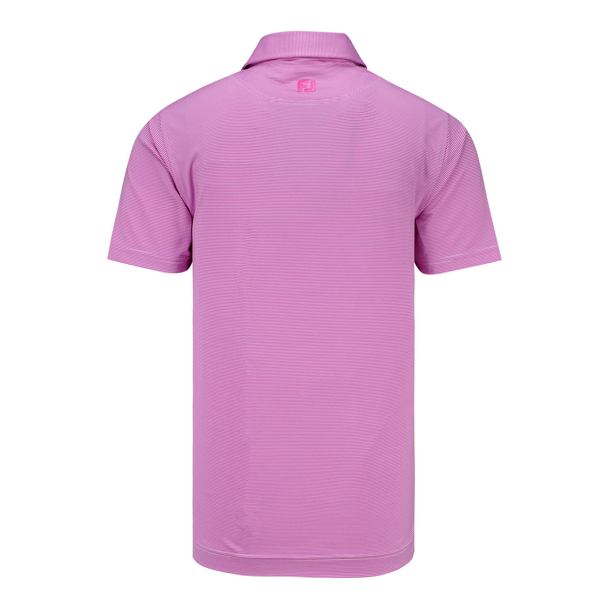FootJoy 2025 PGA Championship Microstripe Polo in Pink/White - Back View