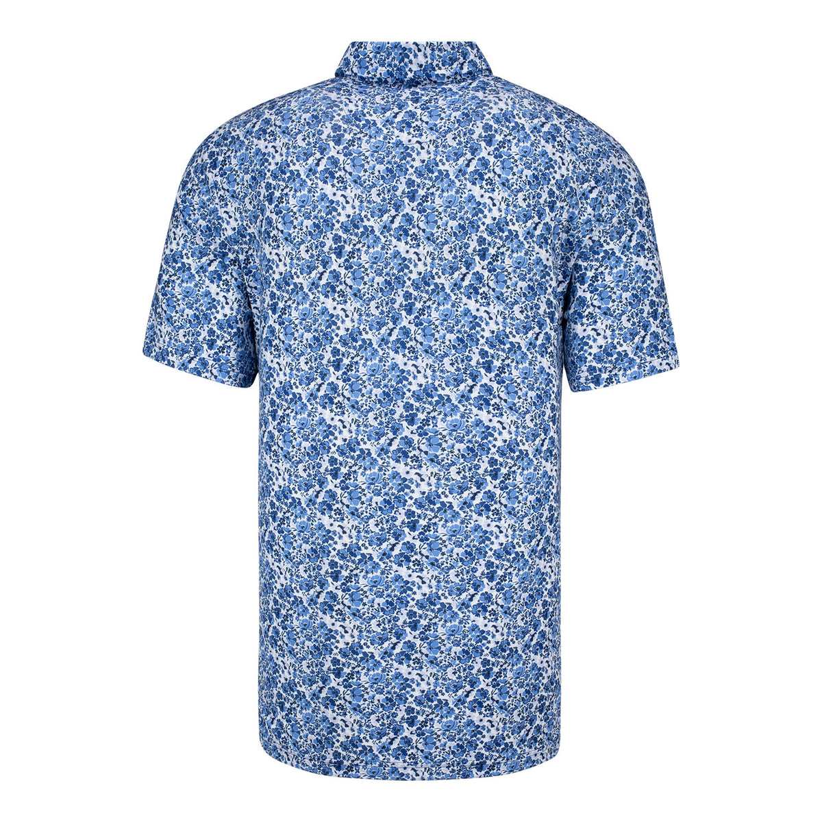 Ralph Lauren 2024 PGA Championship Floral Pattern Polo in Royal In Blue - Back View