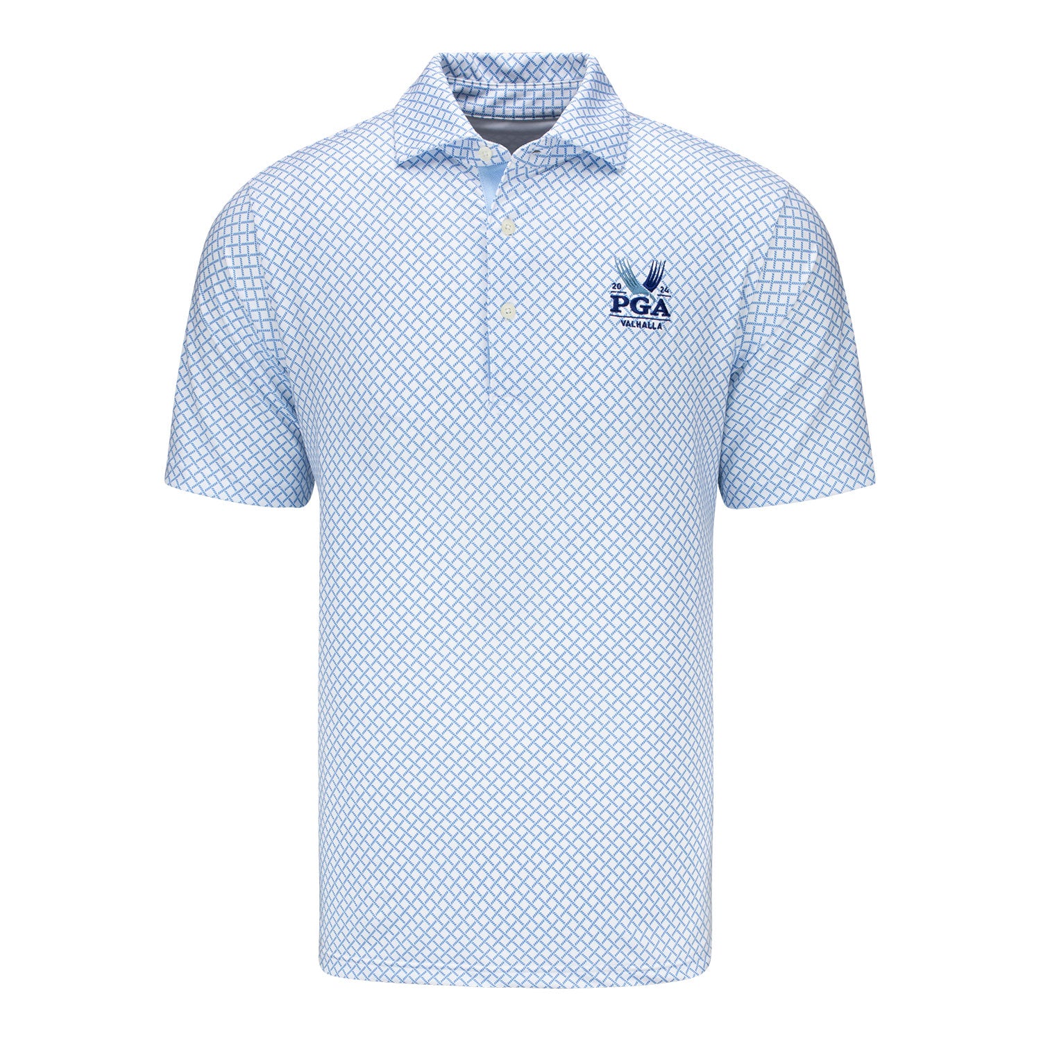 新品　BRIEFING MENS CAMO PRINT POLO ホワイト MENS LINE CAMO PRINT POLO（メンズラインカモプリントポロ