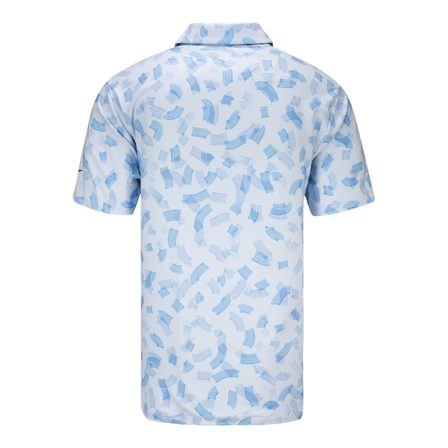 Nike 2024 PGA Championship Tour Microprint Polo in Light Blue - Front View