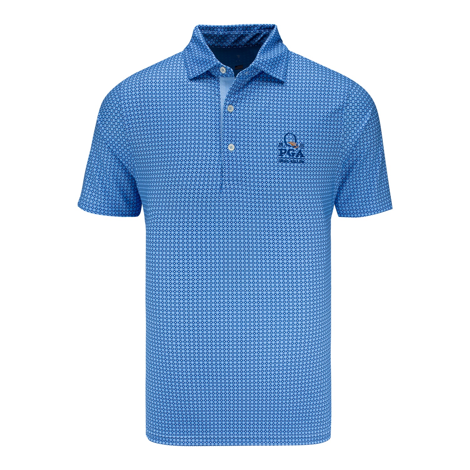 Fairway and Greene 2025 PGA Championship Bellinger Pattern Polo in Bluff - Front View