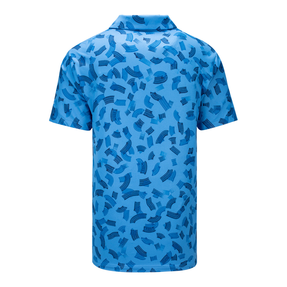 Nike 2025 PGA Championship Tour Pattern Print Polo in Star Blue - Back View