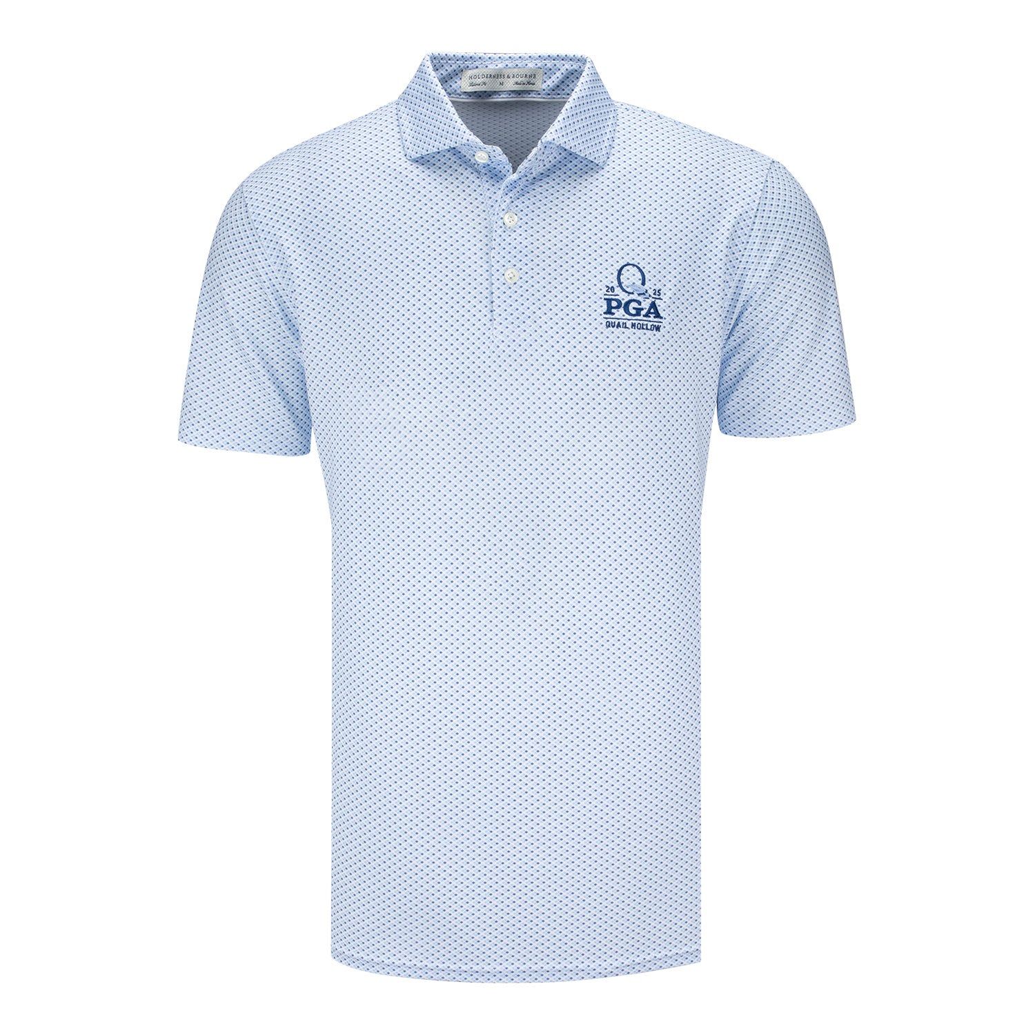 Holderness Bourne Tailored Fit Golf good Polo PGA Tour Edition Sponsors Large