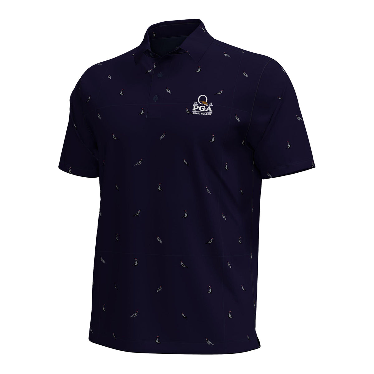 Under Armour 2025 PGA Championship Quail Polo in Navy - Front View