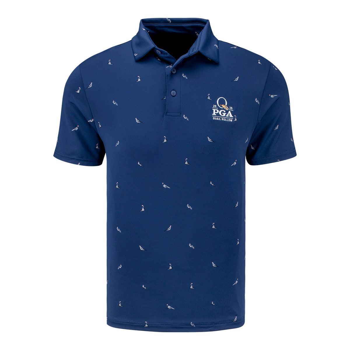 Under Armour 2025 PGA Championship Quail Polo in Navy - Front View