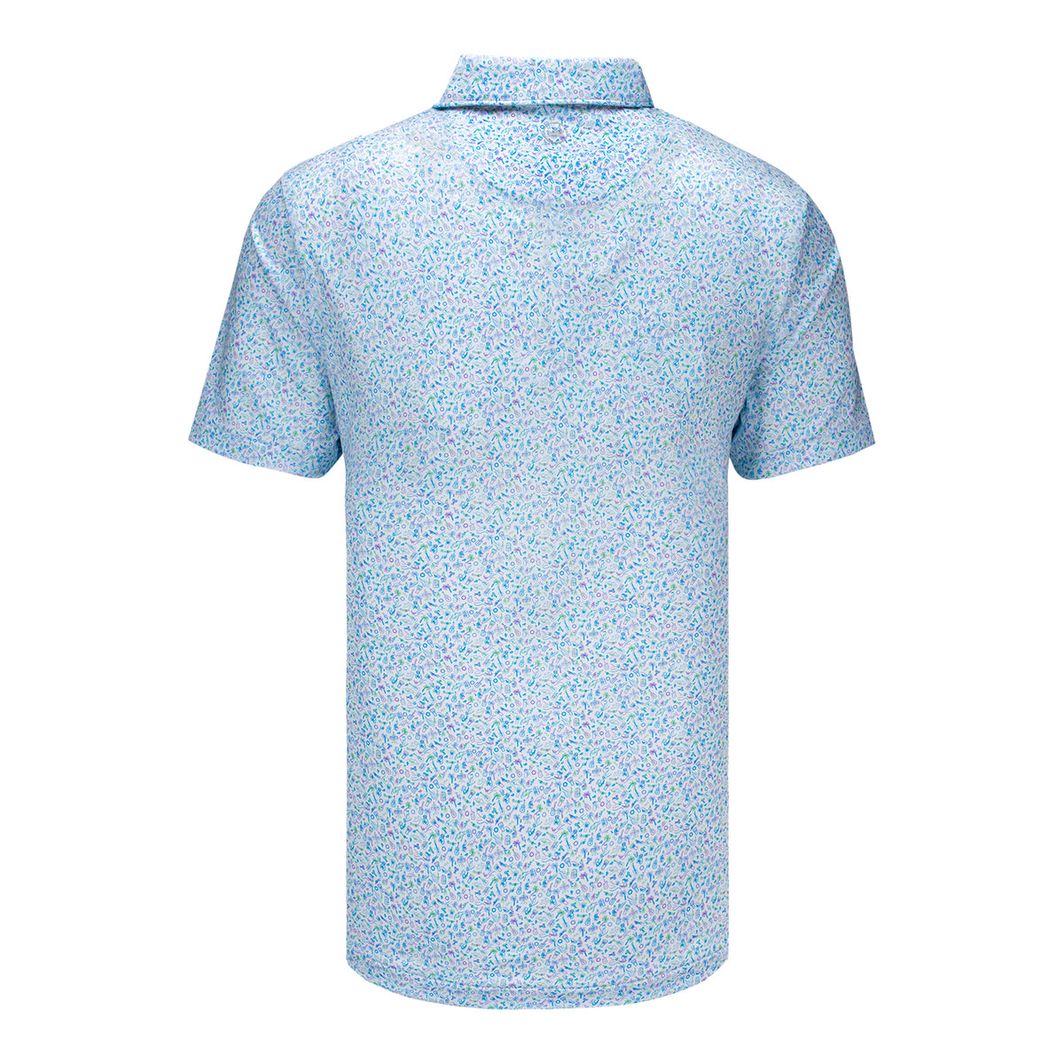 Peter Millar 2025 PGA Championship Island Jammin&#39; Polo in White - Back View