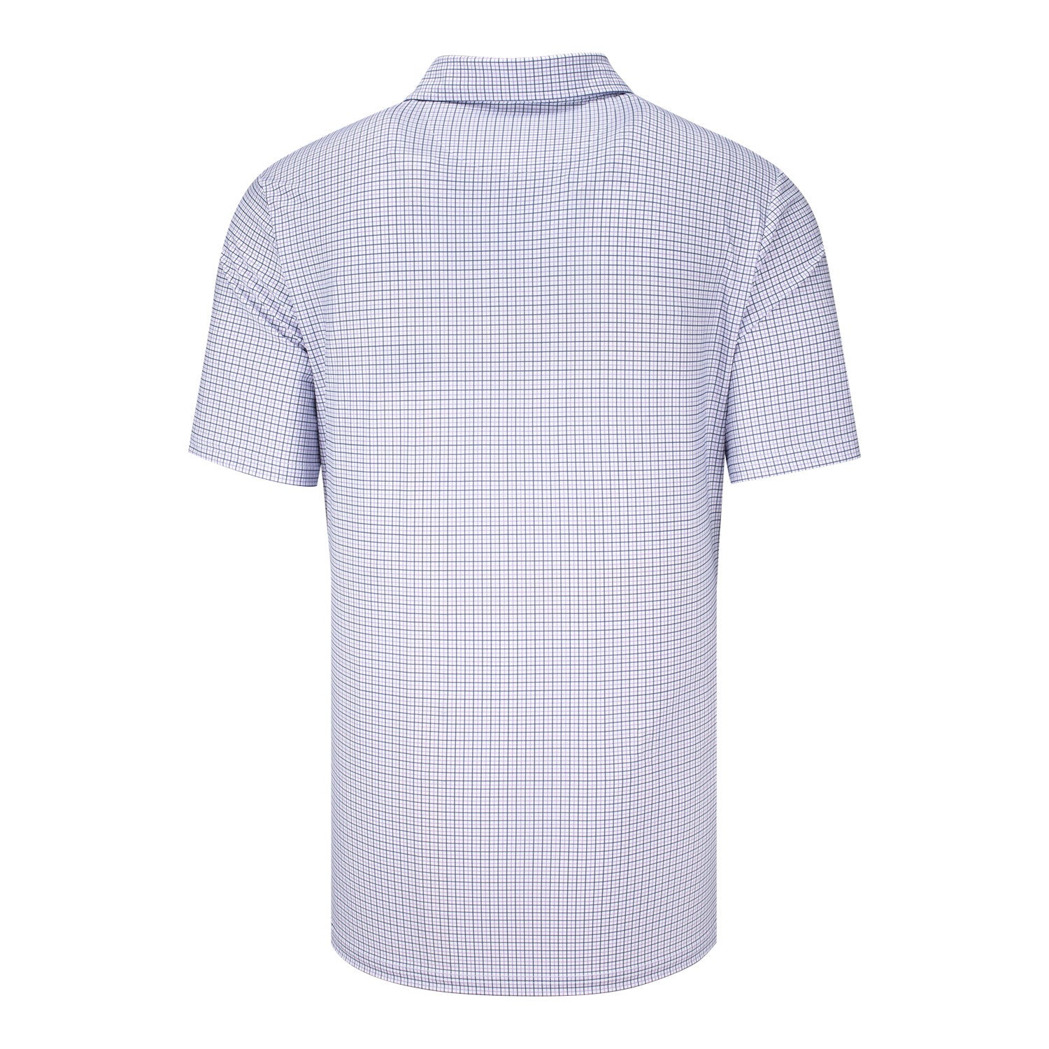 Ralph Lauren 2025 PGA Championship Lightweight Tattersall Print Polo in Powder Purple - Front View