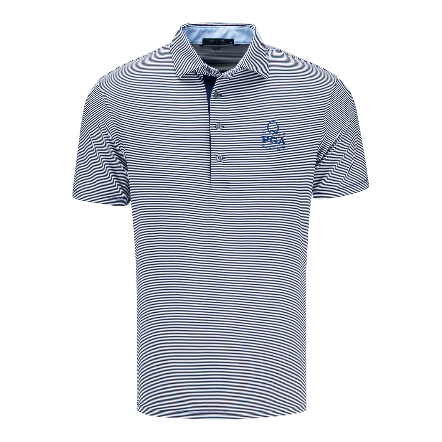 早割ex Greyson 2025 PGA Championship Saranac Ministripe Polo in メンズウェア