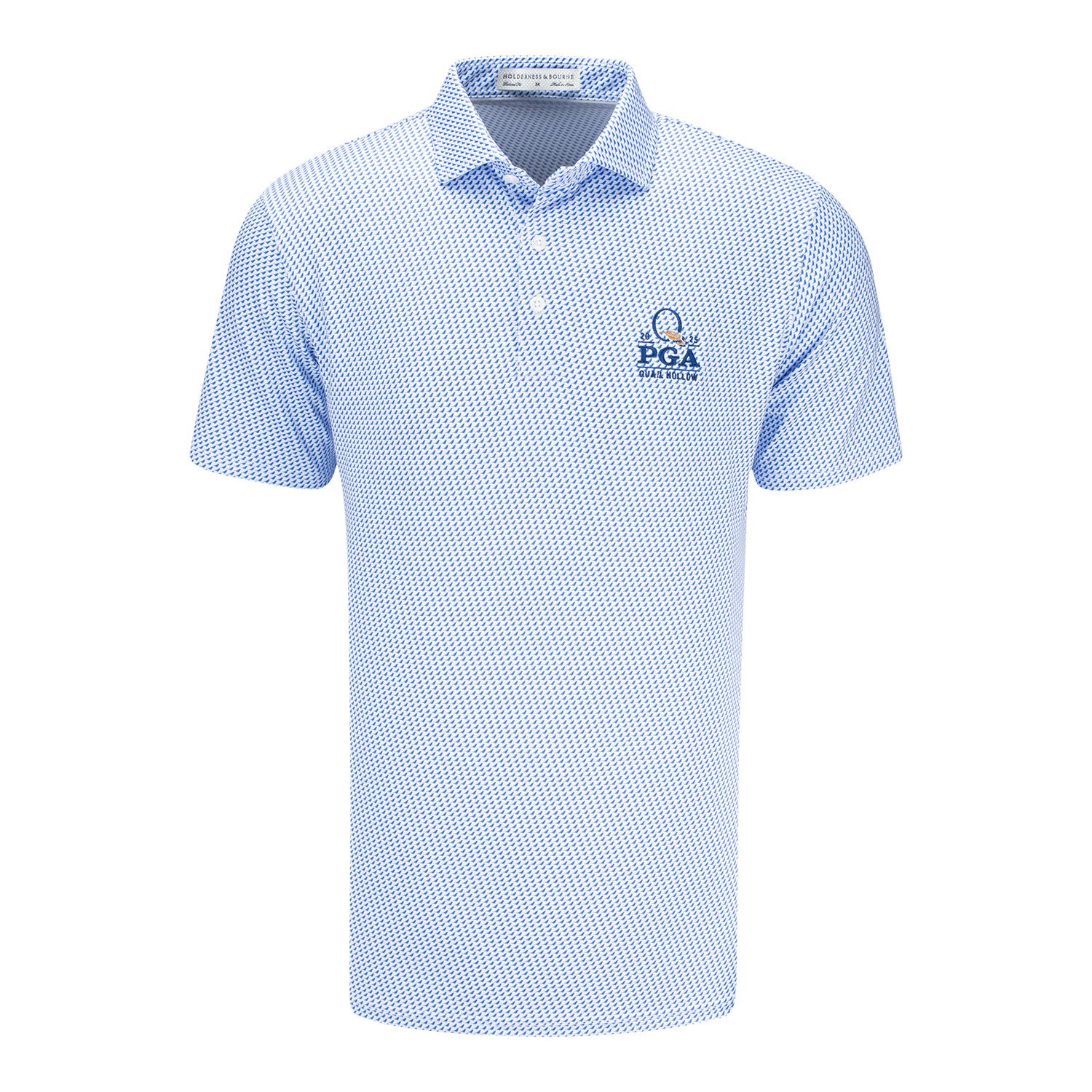 Holderness & Bourne 2025 PGA Championship Ballard Bird Pattern in Marlin Blue - Front View