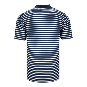 Nike 2025 PGA Championship Victory Stripe Polo in Obsidian Blue and White - Back View