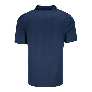 Adidas 2025 PGA Championship Micro Texture Polo in Collegiate Navy - Back View