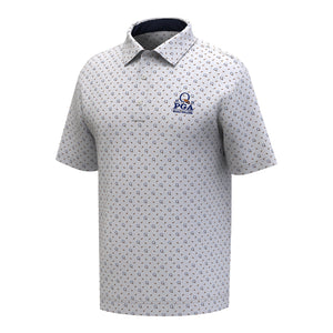 FootJoy 2025 PGA Championship Q and Feathers Polo in White - Front View