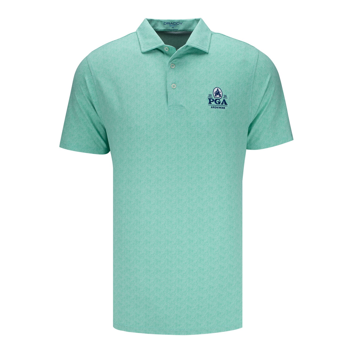 B. Draddy 2026 PGA Championship Cool Glaser Polo in Loaded Green - Front View