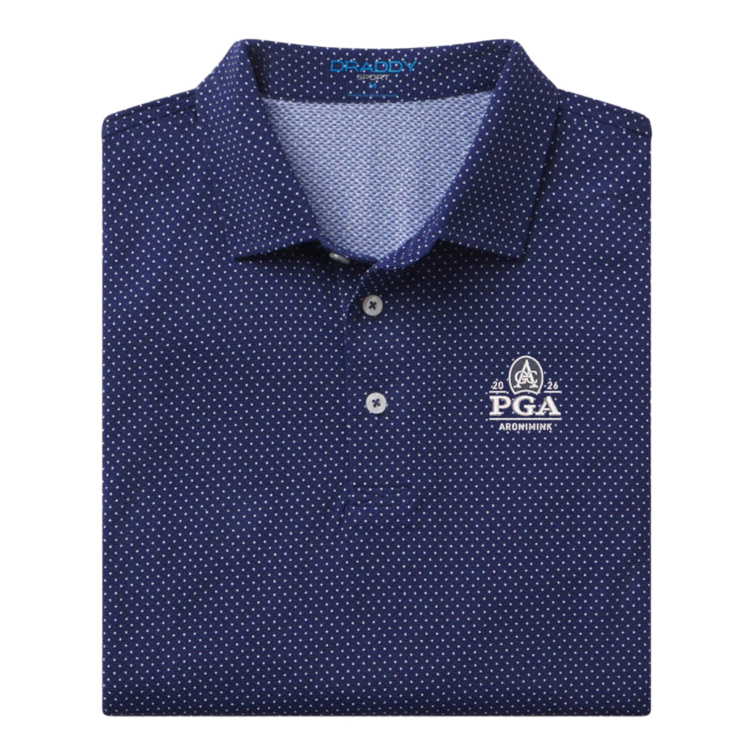 B. Draddy 2026 PGA Championship Captain Cool Polo in Regal Blue - Front View
