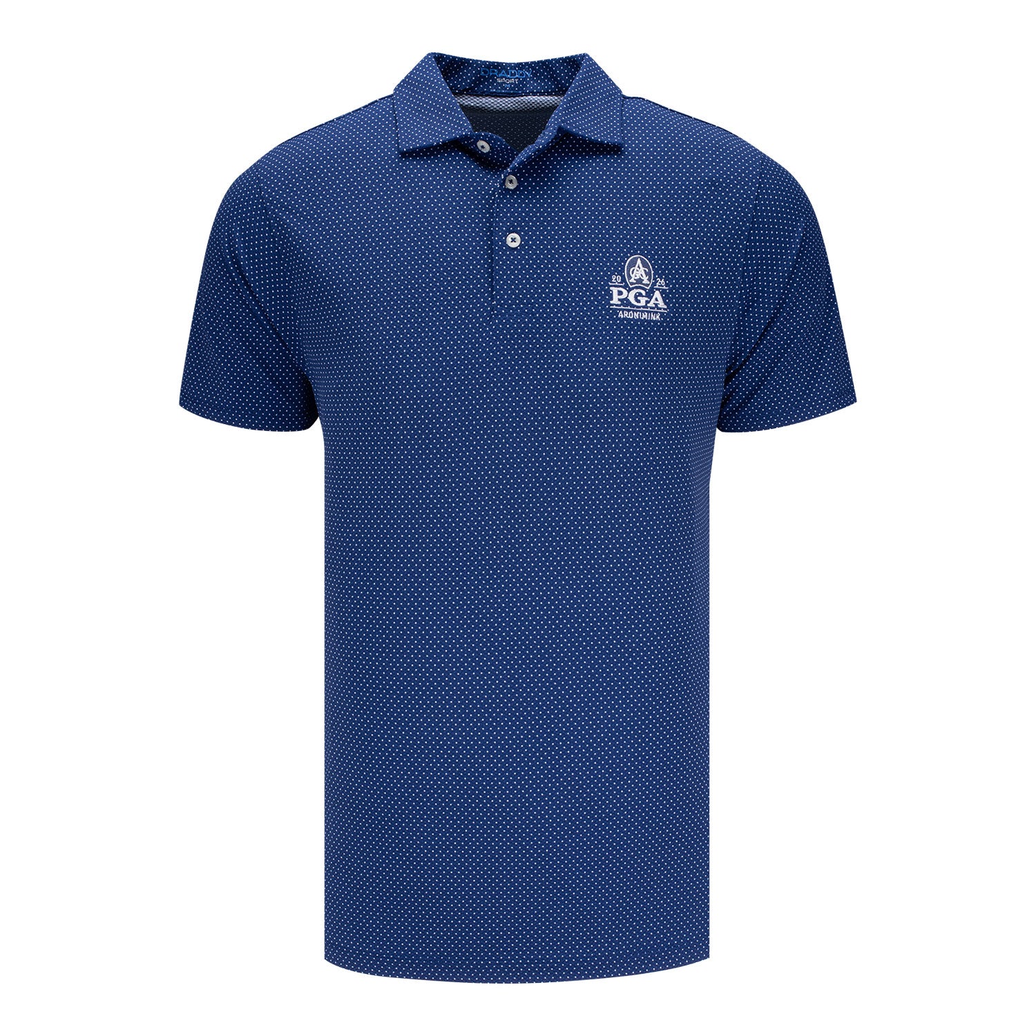 B. Draddy 2026 PGA Championship Captain Cool Polo in Regal Blue - Front View