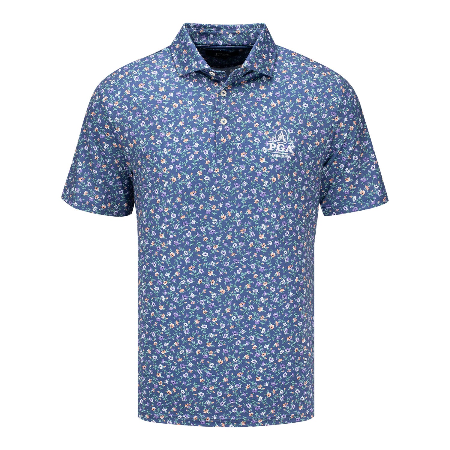 Ralph Lauren 2026 PGA Championship Lightweight Airflow Jersey in Hollyhock Floral Print - Front View