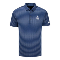 Adidas 2026 PGA Championship Dash Stripe Polo in Collegiate Navy
