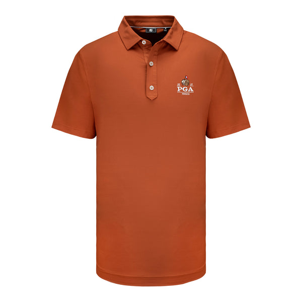 FootJoy 2027 PGA Championship Solid Lisle Polo in Orange Reset