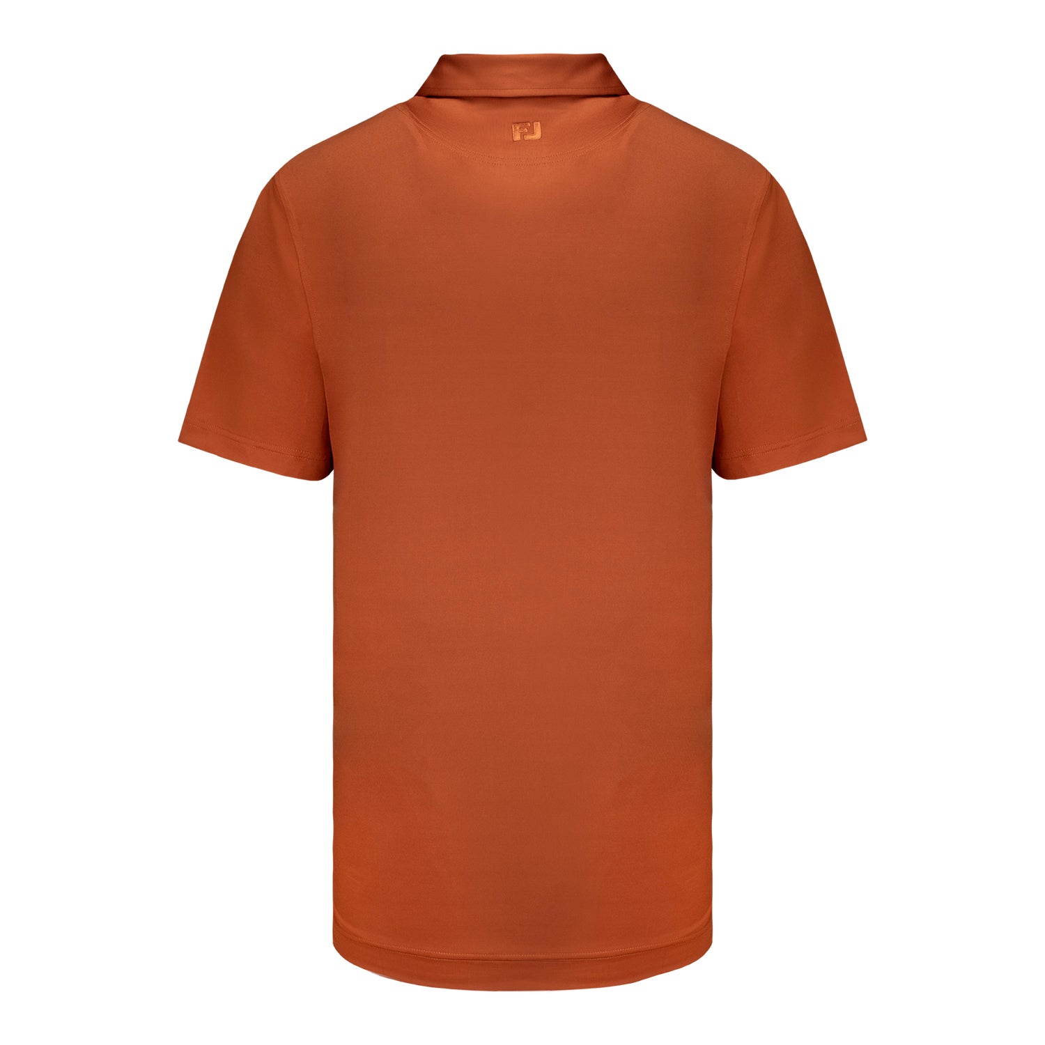 FootJoy 2027 PGA Championship Solid Lisle Polo in Orange Reset - Front View