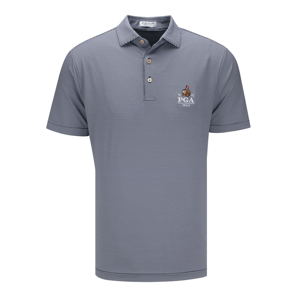最安値‼️Pedestal japan polo flexwitme Peter Millar 2027 PGA Championship Jubilee Stripe Performance Polo