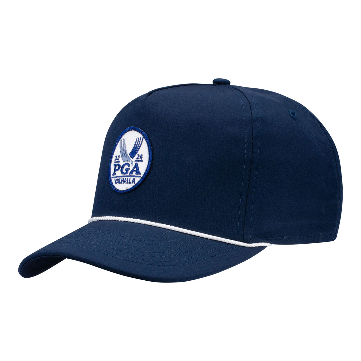 Imperial 2024 PGA Championship 5054 The Wrightson Performance Hat in Navy / White - Angled Left Side View