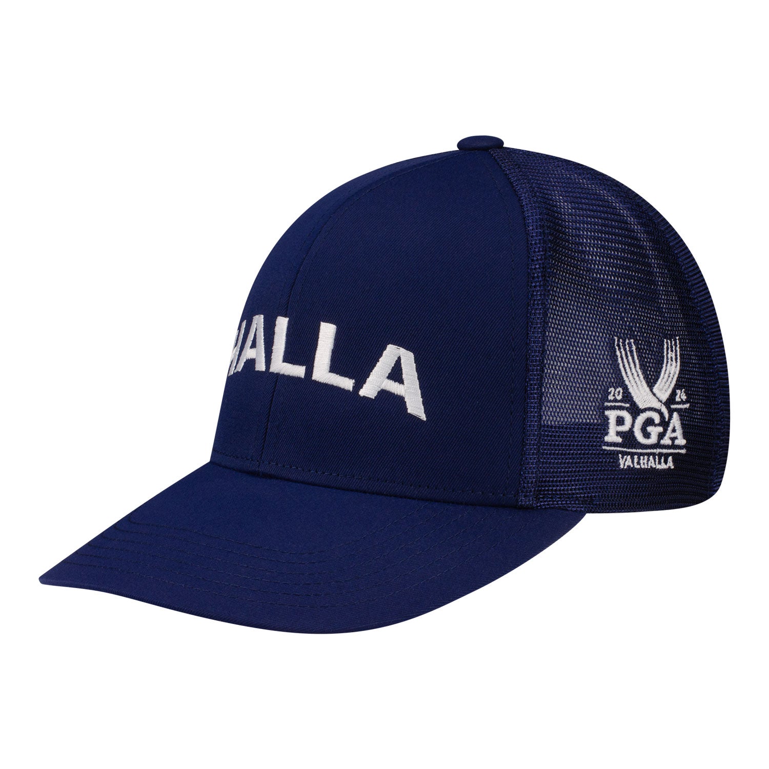 Imperial 2024 PGA Championship Performance Meshback Hat in Dark Blue - Angled Front Left View