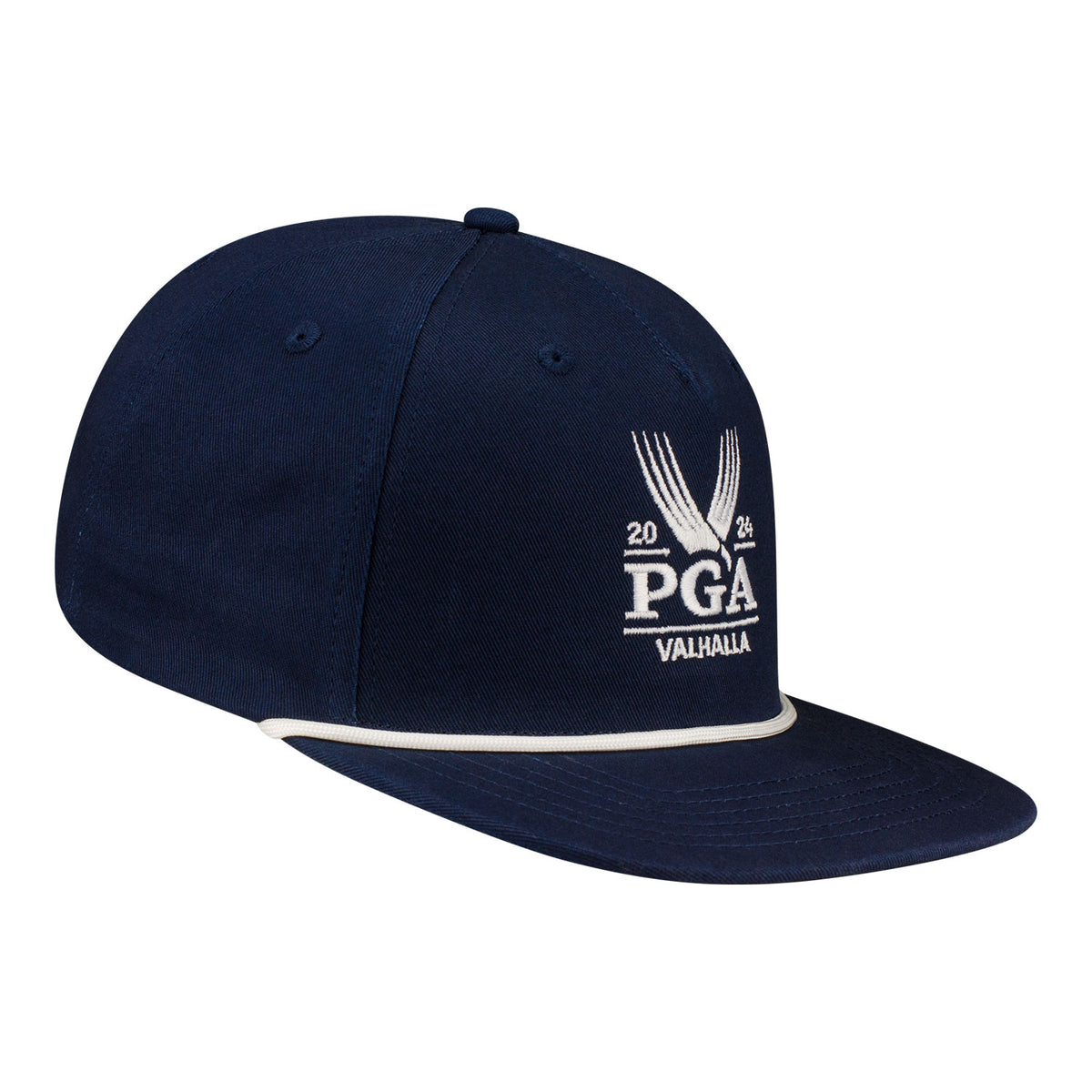 Ahead 2024 PGA Championship Westport Rope Hat in Blue - Angled Front Right View